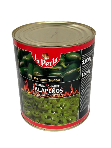 [0328] Jalapenos Grün, Geschnitten 3100ml - LaPerla